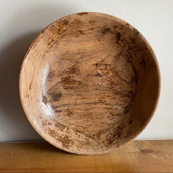 Vintage Other - Vintage Distressed Brown Bowl